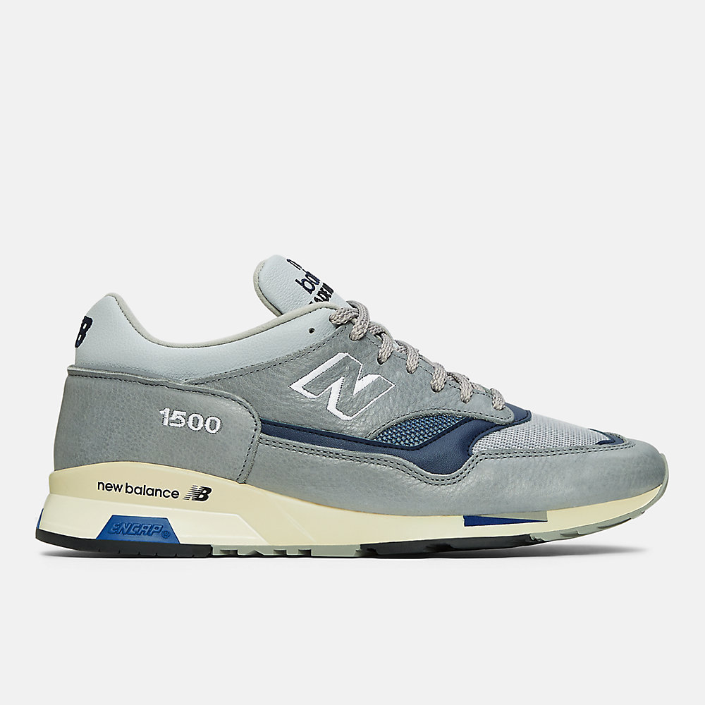 New Balance MADE in UK 1500 Shoes Grey with Blue and Off White